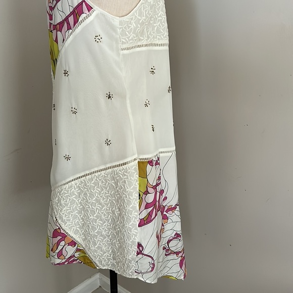 COPY - Leifnotes Asymmetrical Hem Guarri Dress Patchwork  ANTHROPOLOGIE Dress s… - Picture 11 of 16